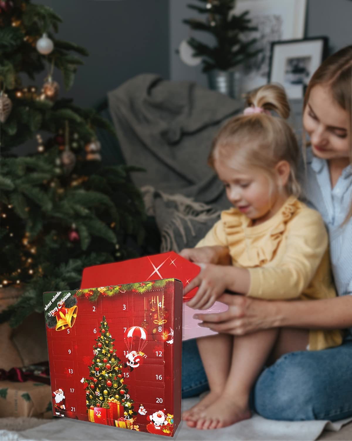 Christmas Advent Calendar 2024 Christmas Rubber Ducks Advent Calendar for Kids, 24 Days Xmas Countdown Calendar, Christmas Party